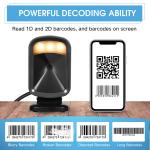 2D 0.3kg H717 Desktop Barcode Scanner