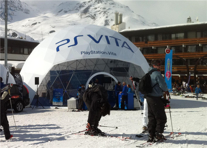 Waterproof PVC Flame Retardant Geo Dome Tent For Advertising