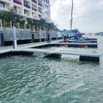 Fully Welded Aluminum Frame Marine Floating Docks For Marina Pontoon Wharf