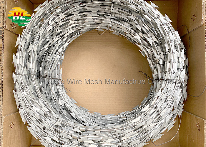 Alambre Sharp Razor Coil Barbed Wire 300mmx10mts For Garden Apartments