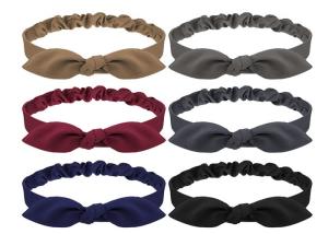 Wholesale Rabbit ears hair bands with bows all wear elastic band knot cute hair bands headwear thick hair bands from china suppliers