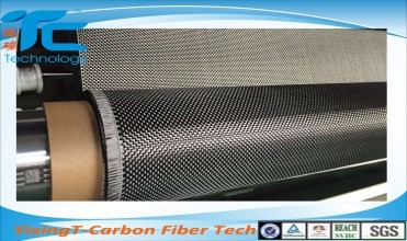 Solids Pattern 3K Abrasion Resistant Plain Carbon Fiber Fabric For Auto Parts