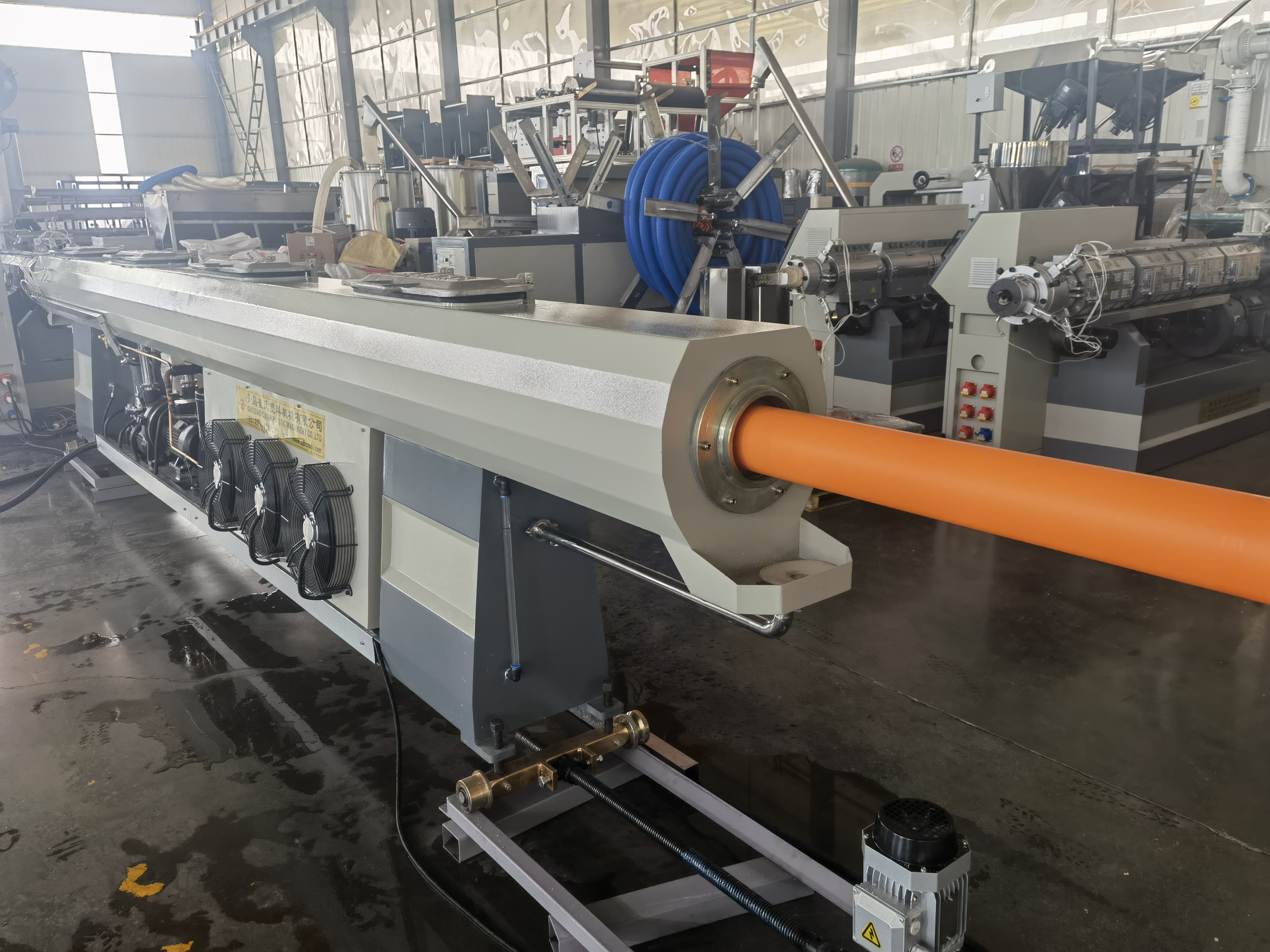 Plastic HDPE PE PP MPP Pert PPR PVC Water Pipe And Cable Conduit Tube Extruder Production Extrusion Line