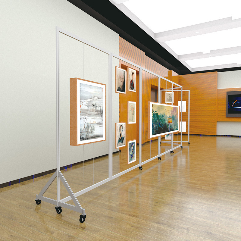 Kiosk & Screen Style Display Stands | Floor Displays with Cable Systems for displaying graphic panels, posters, artwork,