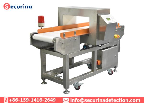 Food Grade PU Belt Industrial Metal Detector Conveyor 25kgs Load Open Delivery