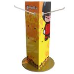 Yellow Printed Cardboard Countertop Displays Customized Size ISO Approval
