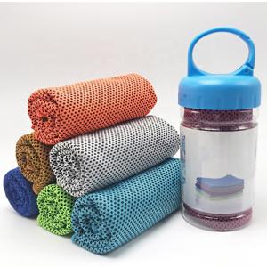 Wholesale oem sweat heat activated fitness wet sublimation mesh promotional Body Sports Gym cold Ice Microfiber cooling towel from china suppliers