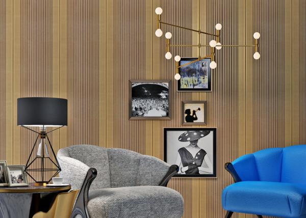 Breathable Modern Removable Wallpaper Waterproof With 0.53*10m Size , 3D Fashion