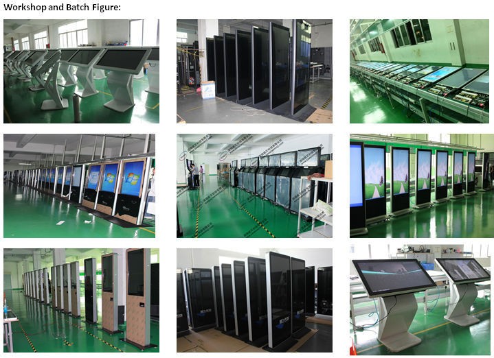 49 Inch Health Interactive Touch Screen Kiosk Floor Stand Infrared Sensor Anti - Sunlight