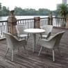 Buy cheap Unfolded 3 Piece Rattan Patio Set Waterproof Three Piece Rattan Furniture from wholesalers