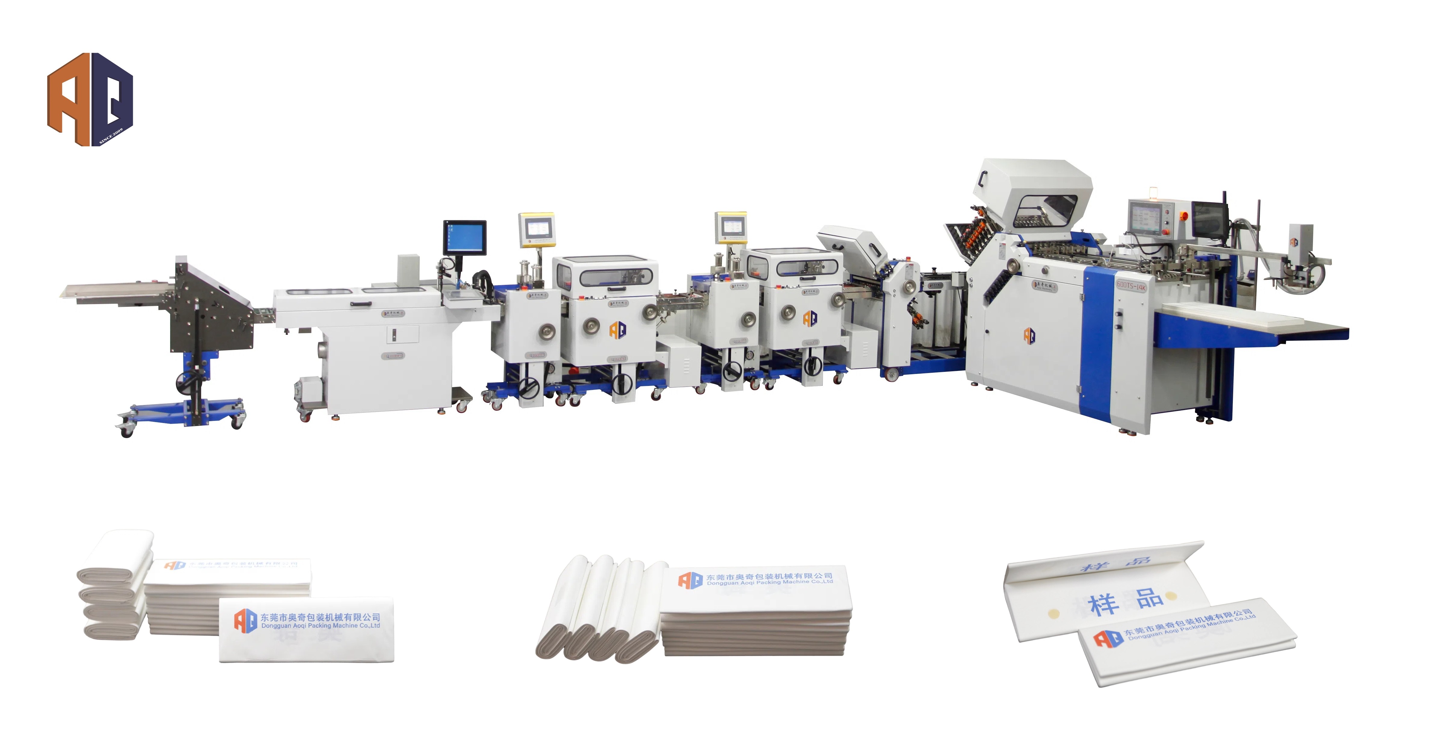 Large Format Paper Processing Machinery Pharmaceutical Outsert Production Line Leaflet Outsert System