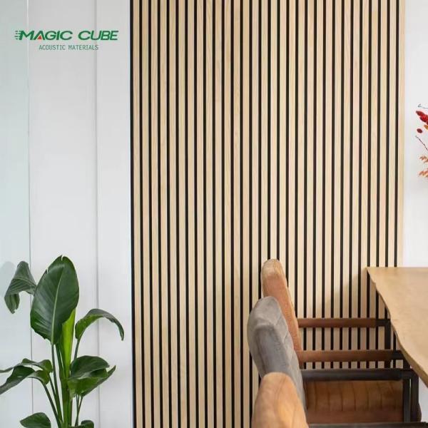 2400*600*21 mm Akupanel Soundproofing Panel for Interior Wall Veneer Wooden