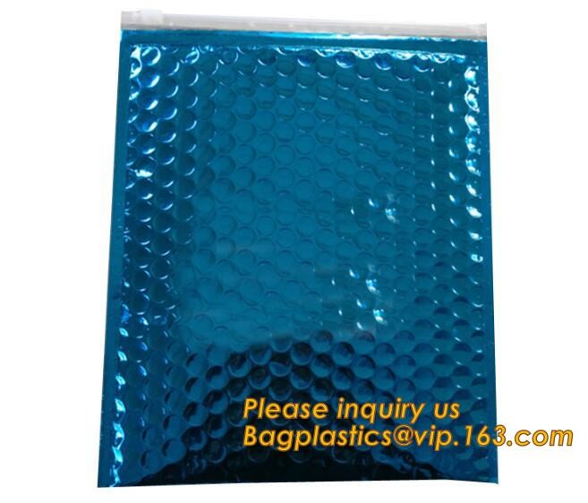Holographic Zipper Slider Zip Lock Bubble Bag,Cosmetic Zipper Bag/Rose Gold Slider Bubble Bag with Logo,Slider Bubble Zi