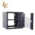 4U 12U Small Cabinet With Glass Doors 10 Inch Wall Mount Rack With Cantilever
