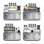 Automatic Defrosting Milk Tea Shop Equipment Customized Water Bar Counter