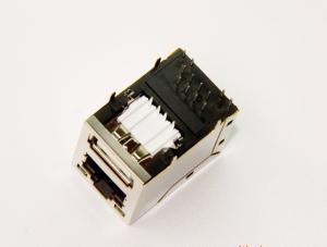 Wholesale Single Port 10M 100M 180 Degree Vertical RJ45 Jack from china suppliers