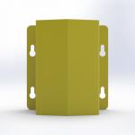 Wall Mounted Galvanised Pipe/Cable Protector - 300 x 292 x 230mm From China