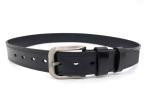 Agged Line Embossed Mens Casual Leather Belt For Jeans Single Prong Buckle