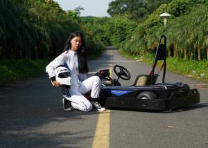 Wholesale Entertainment Park Electric Mini Go Kart 3000RPM Seat Adjustable from china suppliers
