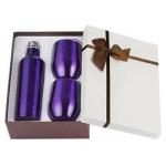 500ml 12oz Wine Glass Gift Set Box Stemless Stainless Steel Insulated Sublimatio