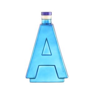 Wholesale 750ml Electroplated Gold Empty Glass Bottle for Spirits Vodka Gin Champagne Liquor from china suppliers