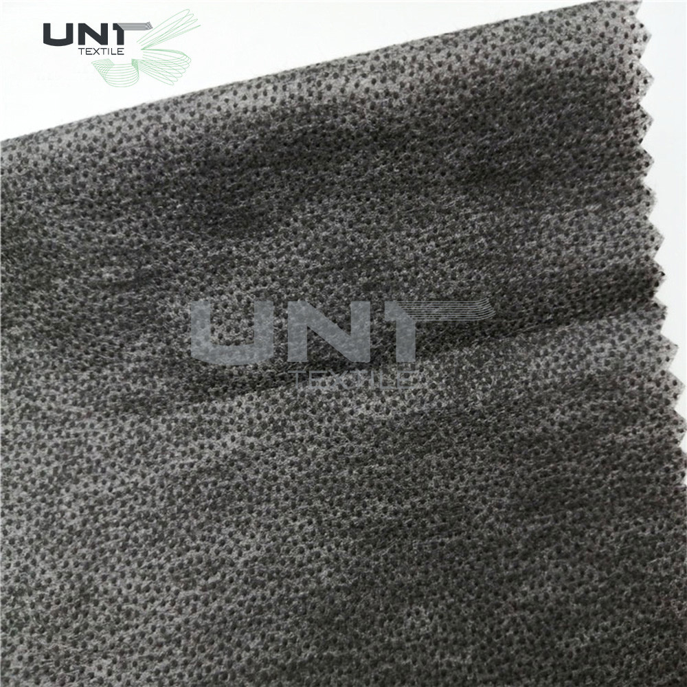 Silicon Strong Fusible Non Woven Interlining Black For Fused Fabric
