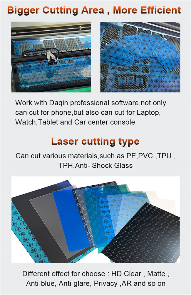 Daqin CO2 Mobile Tempered Glass Cutting Machine 80W