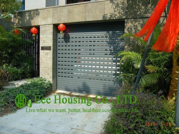 Grey Color Remote Control Aluminum alloy rolling garage door, Powder coating