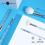 Beauty Plastic Handle Travel Makeup Brush Set Synthetic Hair Beauty Cosmetics