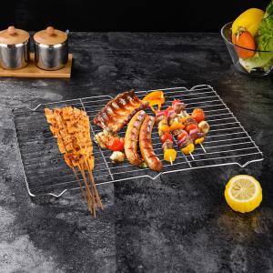 Wholesale Long - Lasting Mesh Stainless Steel Baking Rack For BBQ Bakery Barbecue Net Pan Tray from china suppliers
