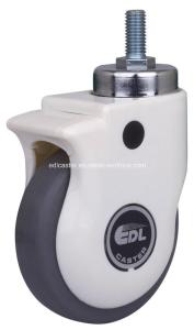 Wholesale E3734-57 Plastic Bracket 4&quot; Threaded Swivel TPE Medical Caster for Hospital Furniture from china suppliers