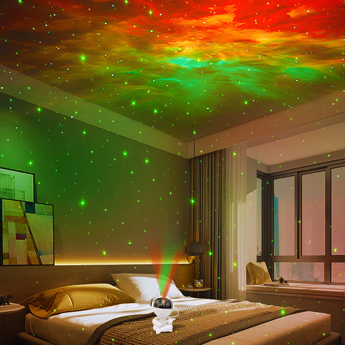 FCC Ceiling RGB Space Star Projector White Color With Remote
