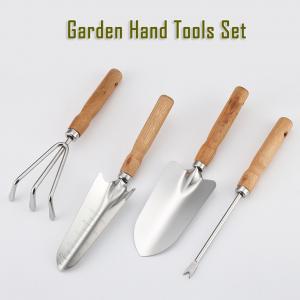 Wholesale 4 Piece Stainless Steel Garden Hand Tools Kit With Wooden Handle from china suppliers