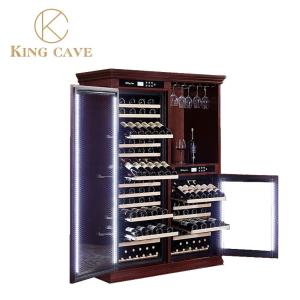 Wholesale International Standard Wood Dual Zone Wine Cooler Cabinet Electric from china suppliers