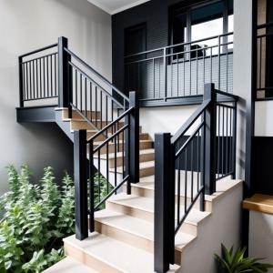 Wholesale ODM Aluminium Stair Handrail Residential Commercial Aluminium Staircase Railing from china suppliers