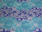 Beautiful Floral Cotton Nylon Lace Fabric By The Yard With Eco-Friendly Dyeing