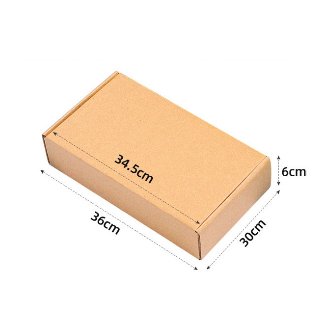 Custom Logo Good Folding Kraft Paper Box for T-Shirt Sweater Clothing Shoe Packaging