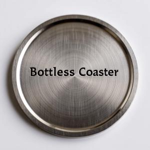 Wholesale Antique Silver Brushed Bottle Coaster Elegant Protection For Bottles from china suppliers