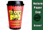 Biodegradable Hot Drink Cups Single PE Coated Paper Food Grade Printing