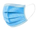 3-Ply Face Cover Face Masks Non-woven Adult Protective Mask in Blue for