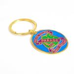 Iron Souvenir College Metal Key Chains With 30mm Flat Split Ring