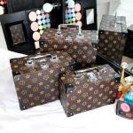 Women'S 24*13.5*19.5CM PU Lather makeup toiletry bag