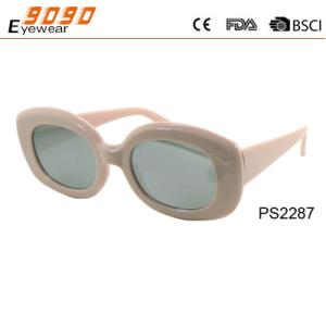 Wholesale Sunglasses in fashionable round design,made of plastic ,suitable for men and women from china suppliers