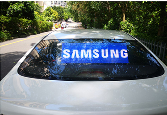 TS16949 55W Digital Car Rear Window LED Display Advertising Screen P2.7