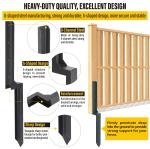 Fence Post Repair Kit, Steel Fence Post Repair Stakes, Fence Post Anchor for