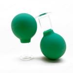 Face Cupping 15mm 25mm Glass Rubber Suction Bulb