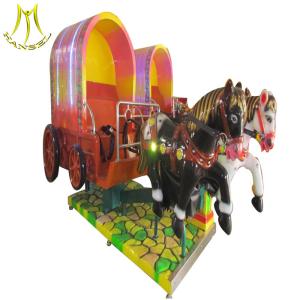 Wholesale Hansel hot sale factory price fiberglass kids carousel children indoor merry go round from china suppliers
