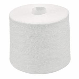 Wholesale 100% Polyester Ring Spun Yarn Pre Dyed Raw White For Sewing 40/2 TFO Techs Process from china suppliers