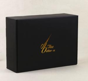 Wholesale Custom Packaging Printed Black Card Paper Kraft E Flute Size Corrugated Shipping Box from china suppliers