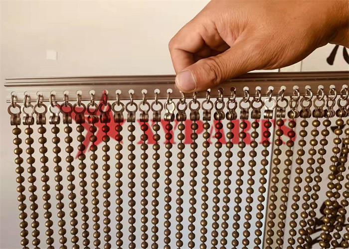 8mm Diameter Stainless Steel Ball Chain As Curtain Screen For Office Decoration